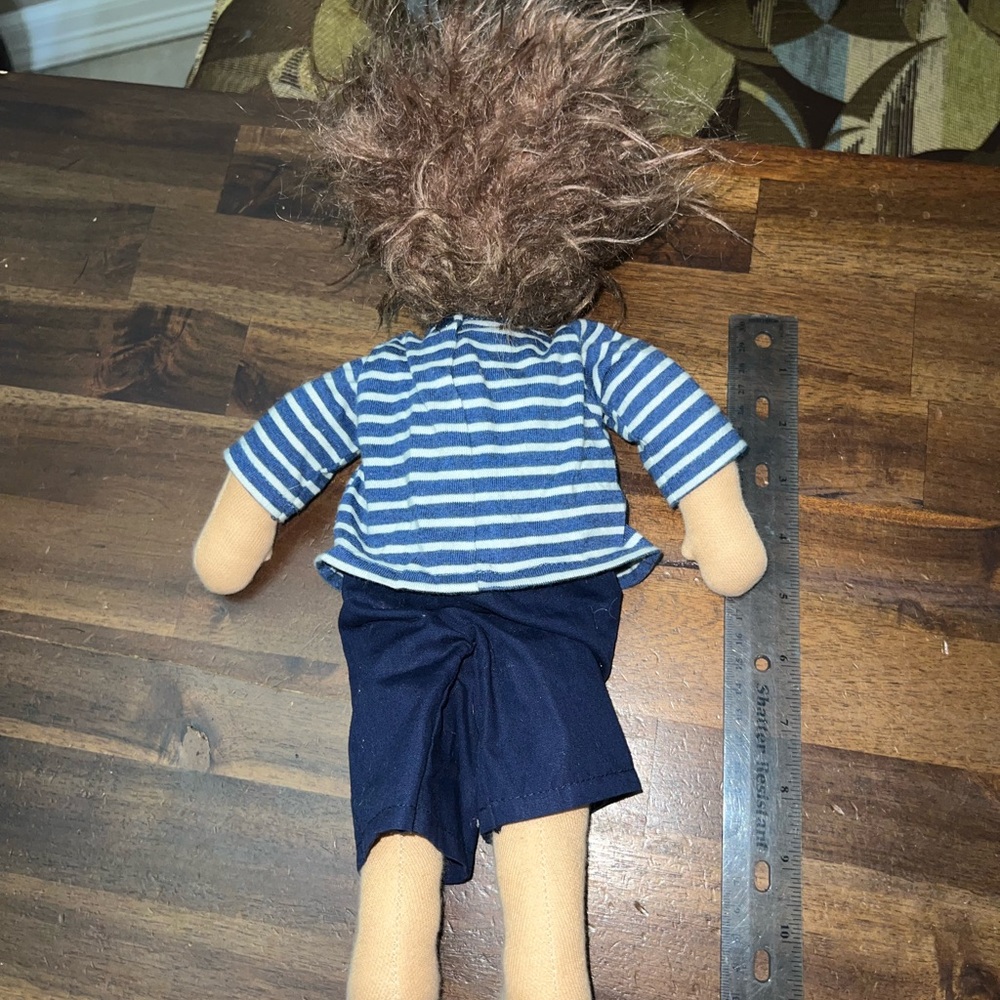 Kathe Kruse Waldorf Doll Germany Clothes Brown Hair  14” Cloth Boy Doll Rare - Picture 3 of 6